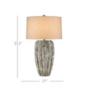 Currey & Company 35.5" Buttress Composite Table Lamp 5