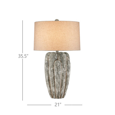 Currey & Company 35.5" Buttress Composite Table Lamp 5