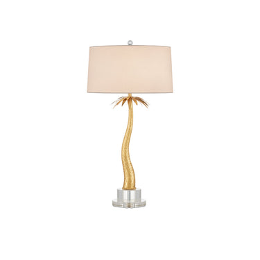 Currey & Company 35" Mazari Gold 2-Light Table Lamp 