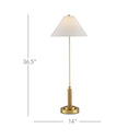Currey & Company 36.5" Ippolito Brass Console Lamp 4