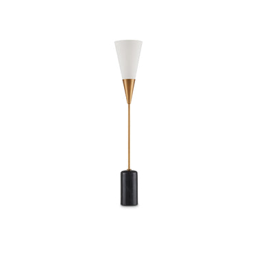 Currey & Company 37" Martini Black Torchiere Table Lamp 2