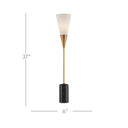 Currey & Company 37" Martini Black Torchiere Table Lamp 5