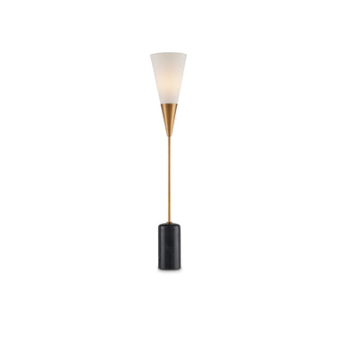 Currey & Company 37" Martini Black Torchiere Table Lamp 