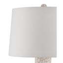 Currey & Company 41.5" Edwell Whitewash Hand-Carved Wood Table Lamp 2