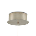 Currey & Company 5.5" Posh Round 1-Light 3-D Printed Porcelain Pendant 3
