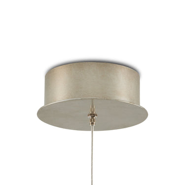 Currey & Company 5.5" Posh Round 1-Light 3-D Printed Porcelain Pendant 3