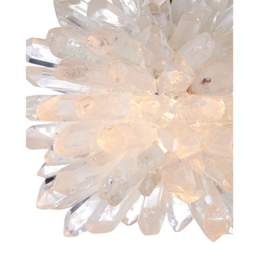 Currey & Company 5.5" Purity 1-Light Quartz Pendant 1