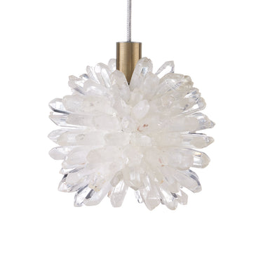 Currey & Company 5.5" Purity 1-Light Quartz Pendant 2