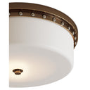Currey & Company 5" x 18" Barnabe Brass 1-Light Flush Mount 1