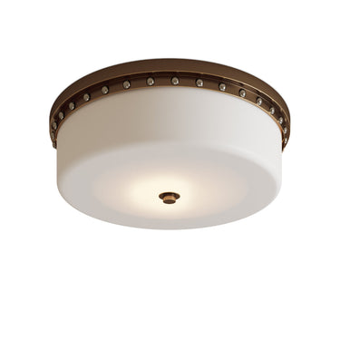 Currey & Company 5" x 18" Barnabe Brass 1-Light Flush Mount 2