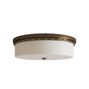 Currey & Company 5" x 18" Barnabe Brass 1-Light Flush Mount 3