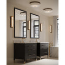 Currey & Company 5" x 18" Barnabe Brass 1-Light Flush Mount 4