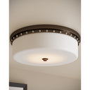 Currey & Company 5" x 18" Barnabe Brass 1-Light Flush Mount 5