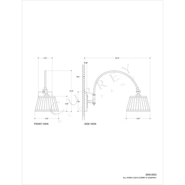 Currey & Company 5000-0003 Ashby Swing-Arm Sconce in Antique Brass 3