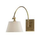 Currey & Company 5000-0003 Ashby Swing-Arm Sconce in Antique Brass 1