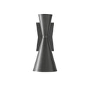 Currey & Company 5000-0044 Gino Wall Sconce in Dark Gray/White Interior 3