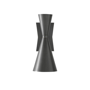 Currey & Company 5000-0044 Gino Wall Sconce in Dark Gray/White Interior 3