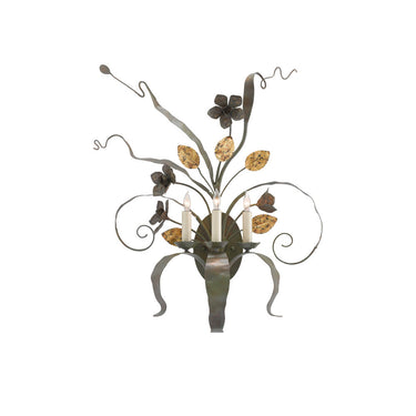 Currey & Company 5000-0067 Westley Wall Sconce in Verdigris/Antique Gold Leaf - Crescent Harbor