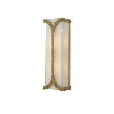 Currey & Company 5000-0109 Carthay Wall Sconce in Natural/Dark Contemporary Gold Leaf 1