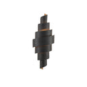 Currey & Company 5000-0112 Chiffonade Wall Sconce in French Black/Painted Gold 1