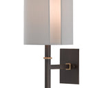 Currey & Company 5000-0119 Rocher Wall Sconce in Hand Rubbed Bronze/Contemporary Gold Leaf 2