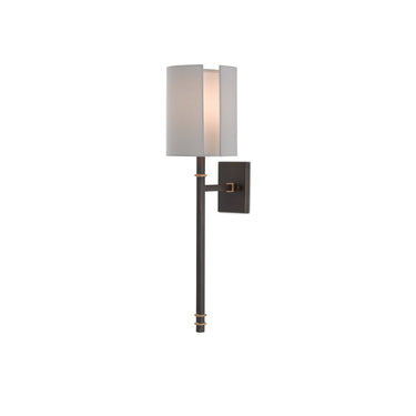 Currey & Company 5000-0119 Rocher Wall Sconce in Hand Rubbed Bronze/Contemporary Gold Leaf 3