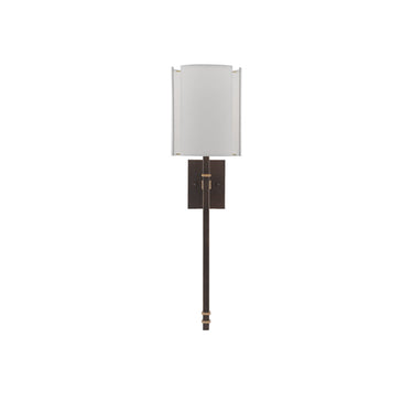 Currey & Company 5000-0119 Rocher Wall Sconce in Hand Rubbed Bronze/Contemporary Gold Leaf 4