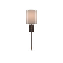 Currey & Company 5000-0119 Rocher Wall Sconce in Hand Rubbed Bronze/Contemporary Gold Leaf 1