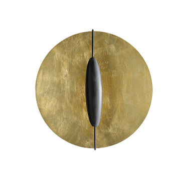 Currey & Company 5000-0130 Pinders Wall Sconce in Contemporary Gold Leaf/Painted Contemporary Gold/French Black 3