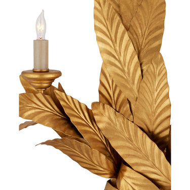 Currey & Company 5000-0132 Apollo Wall Sconce in Contemporary Gold Leaf 2