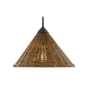 Currey & Company 5000-0139 Basket Swing Arm Sconce in Blacksmith/Natural - Crescent Harbor