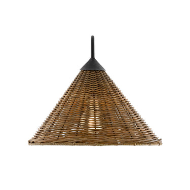 Currey & Company 5000-0139 Basket Swing Arm Sconce in Blacksmith/Natural - Crescent Harbor