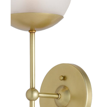 Currey & Company 5000-0154 Montview Wall Sconce in Brushed Brass 2