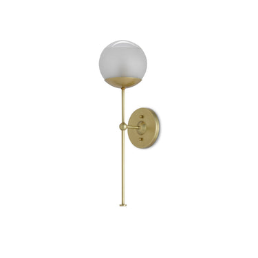 Currey & Company 5000-0154 Montview Wall Sconce in Brushed Brass 4