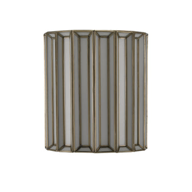 Currey & Company 5000-0175 Daze Wall Sconce in Antique Brass/White 4
