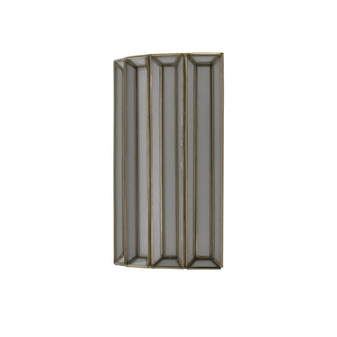 Currey & Company 5000-0175 Daze Wall Sconce in Antique Brass/White 5