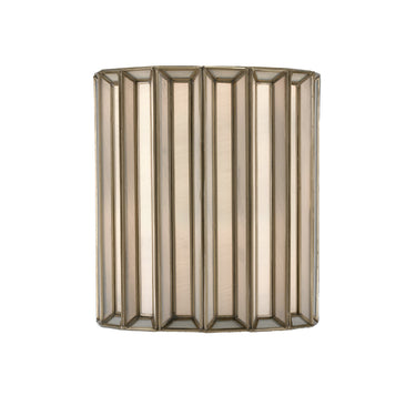 Currey & Company 5000-0175 Daze Wall Sconce in Antique Brass/White 1