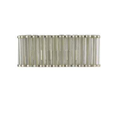 Currey & Company 5000-0187 Warwick Wall Sconce in Contemporary Silver Leaf/Clear 4