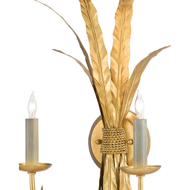 Currey & Company 5000-0188 Bette Wall Sconce in Grecian Gold Leaf 2