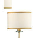 Currey & Company 5000-0192 Croydon Wall Sconce in Brass/Satin Black/White 2