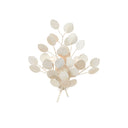 Currey & Company 5000-0198 Lunaria Wall Sconce in Contemporary Silver Leaf 1