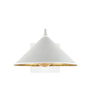 Currey & Company 5000-0205 Serpa Single 1 Light Wall Sconce in Gesso White/Contemporary Gold Leaf 3