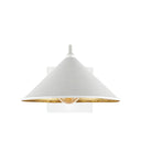 Currey & Company 5000-0205 Serpa Single 1 Light Wall Sconce in Gesso White/Contemporary Gold Leaf - Crescent Harbor