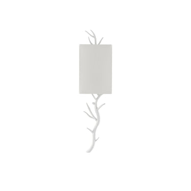 Currey & Company 5000-C2 Baneberry Wall Sconce in Gesso White 4