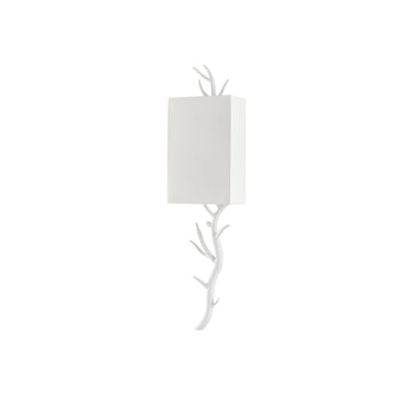 Currey & Company 5000-C2 Baneberry Wall Sconce in Gesso White 5