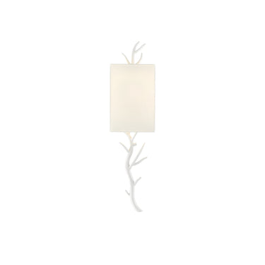 Currey & Company 5000-C2 Baneberry Wall Sconce in Gesso White 9