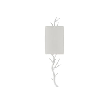 Currey & Company 5000-C2 Baneberry Wall Sconce in Gesso White 10