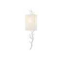 Currey & Company 5000-C2 Baneberry Wall Sconce in Gesso White 1