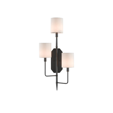 Currey & Company 5000-C5 Knowsley Wall Sconce in Oil Rubbed Bronze - Crescent Harbor
