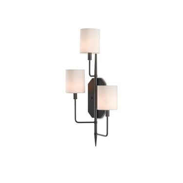 Currey & Company 5000-C5 Knowsley Wall Sconce in Oil Rubbed Bronze - Crescent Harbor